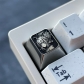 1U Titanium Alloy Artisan Keycaps Precision Pointillism for Mechanical Keyboard -Yoimiya